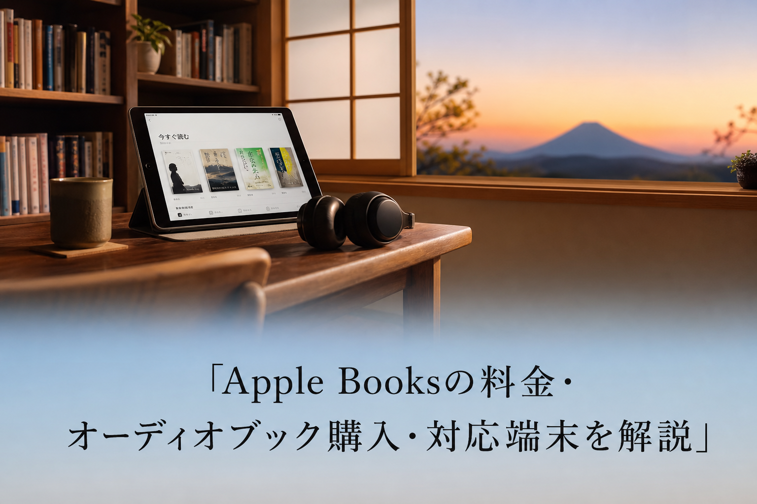Apple Booksの料金・オーディオブック購入・対応端末を解説のアイキャッチ画像