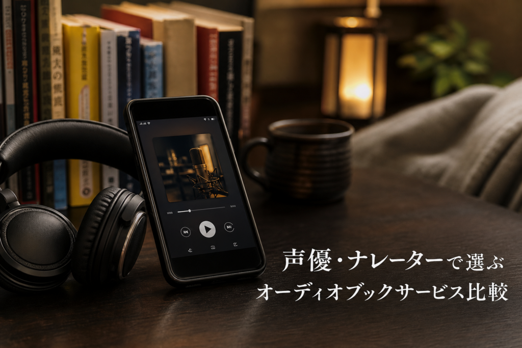 声優・ナレーターで選ぶオーディオブックサービス比較のアイキャッチ画像