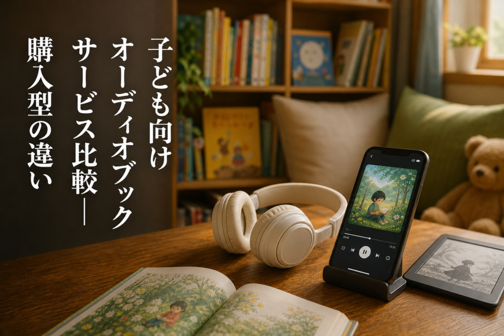 子ども向けオーディオブックサービス比較｜読み聞かせと購入型の違いのアイキャッチ画像