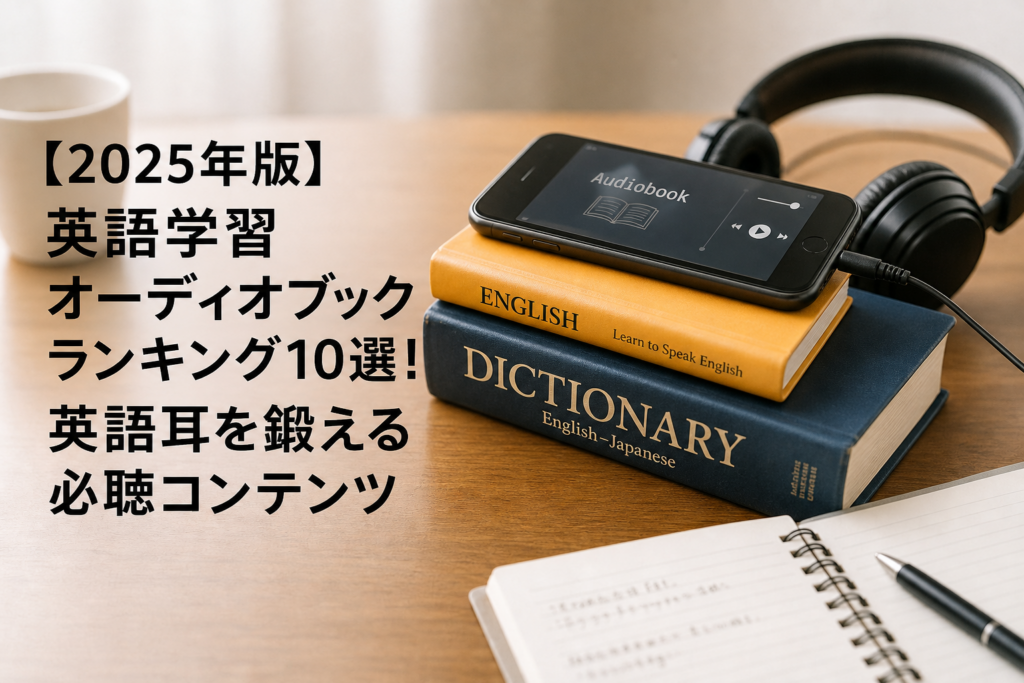 【2025年版】英語学習オーディオブックランキング10選！英語耳を鍛える必聴コンテンツのアイキャッチ画像