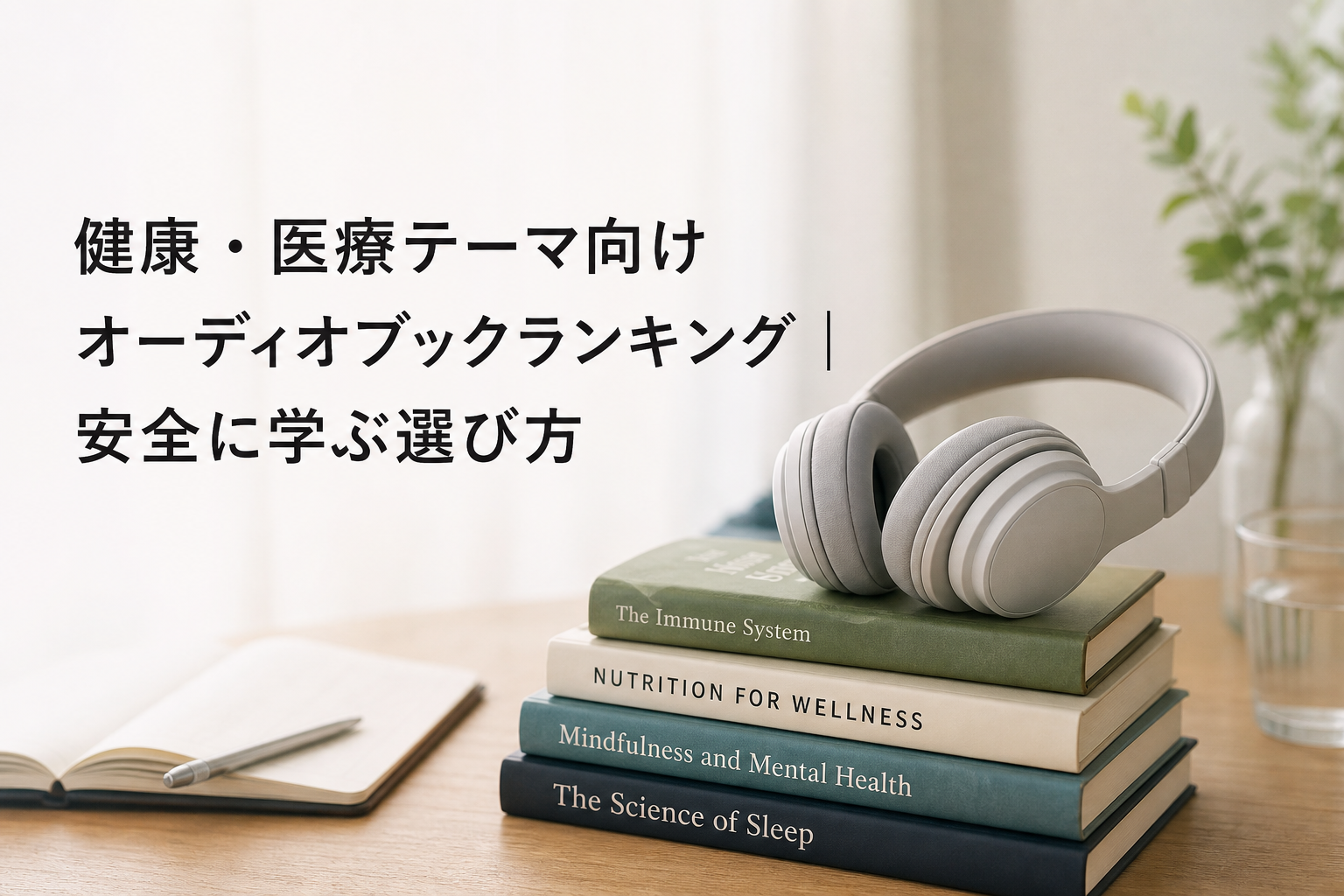 健康・医療テーマ向けオーディオブックランキング｜安全に学ぶ選び方のアイキャッチ画像