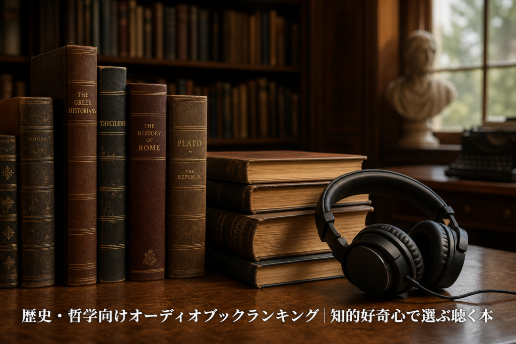 歴史・哲学向けオーディオブックランキング｜知的好奇心で選ぶ聴く本のアイキャッチ画像