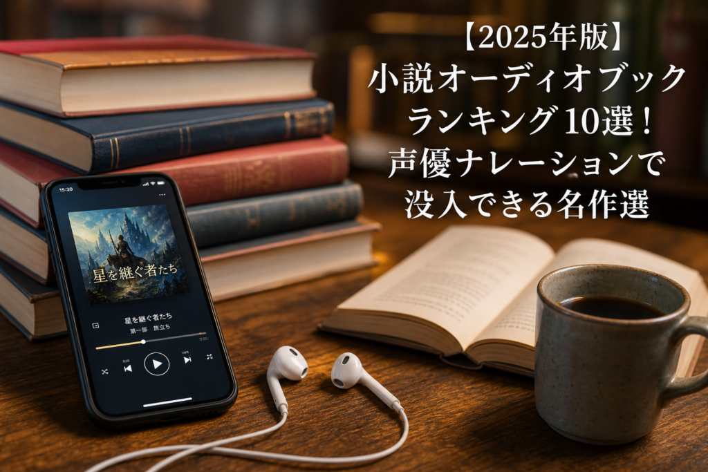 【2025年版】小説オーディオブックランキング10選！声優ナレーションで没入できる名作選のアイキャッチ画像