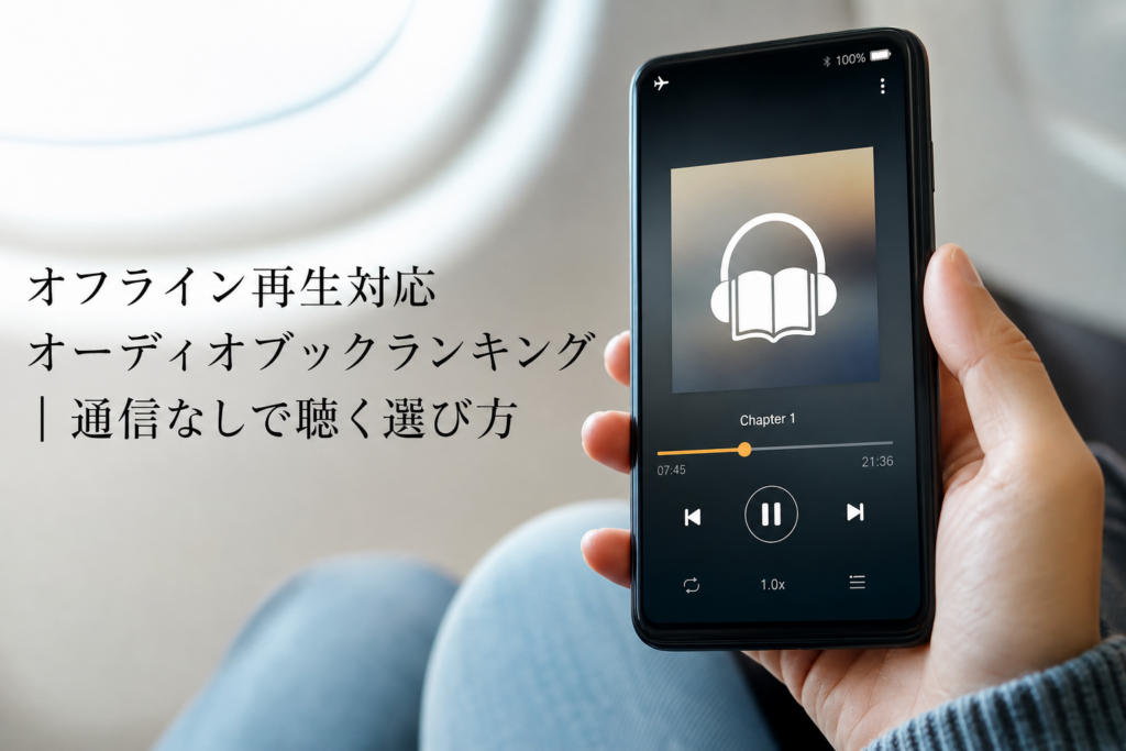 オフライン再生対応オーディオブックランキング｜通信なしで聴く選び方のアイキャッチ画像