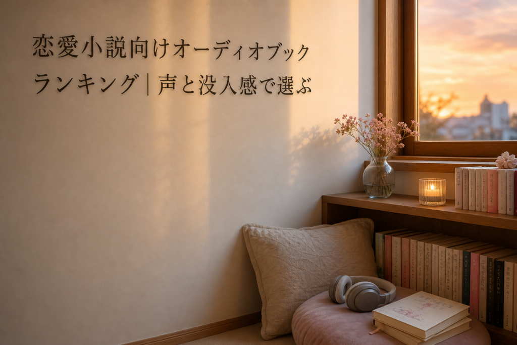 恋愛小説向けオーディオブックランキング｜声と没入感で選ぶのアイキャッチ画像