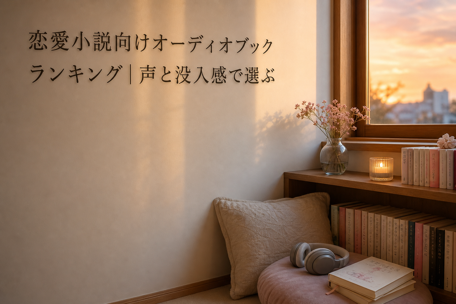 恋愛小説向けオーディオブックランキング｜声と没入感で選ぶのアイキャッチ画像