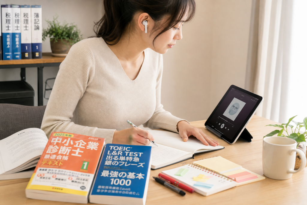 【2025年版】勉強・資格学習向けオーディオブックランキング10選！通勤時間を有効活用のアイキャッチ画像