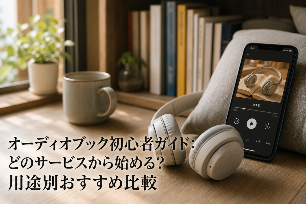 オーディオブック初心者ガイド：どのサービスから始める？用途別おすすめ比較のアイキャッチ画像