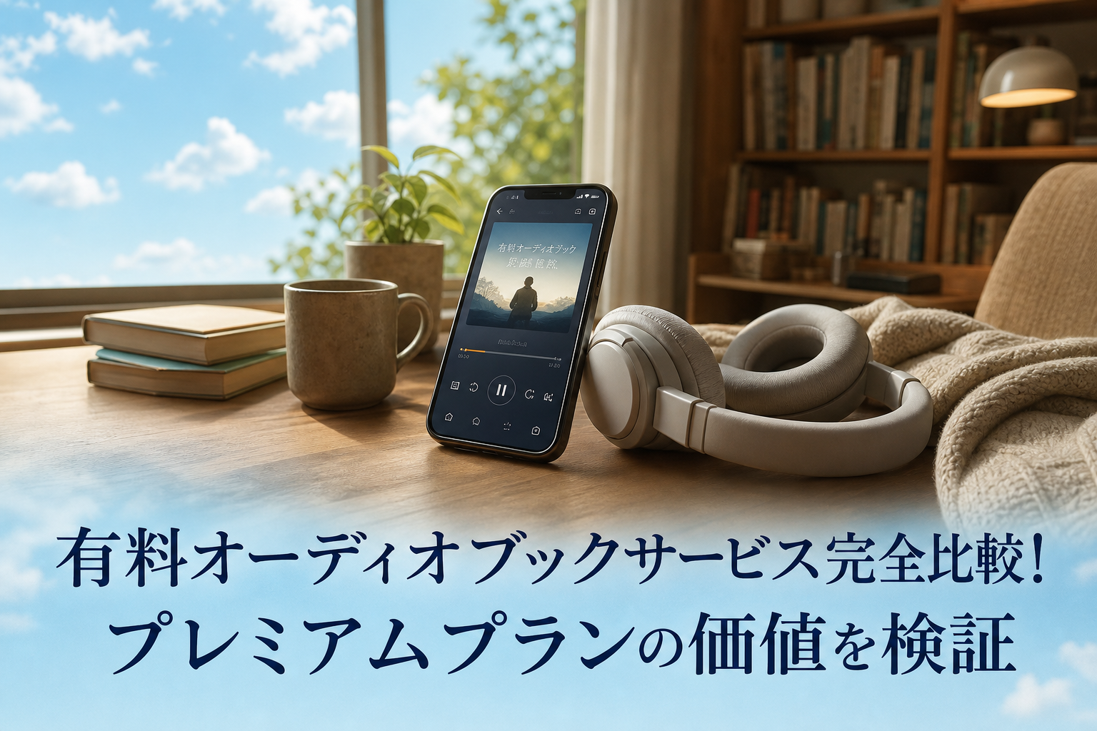有料オーディオブックサービス完全比較！プレミアムプランの価値を検証のアイキャッチ画像